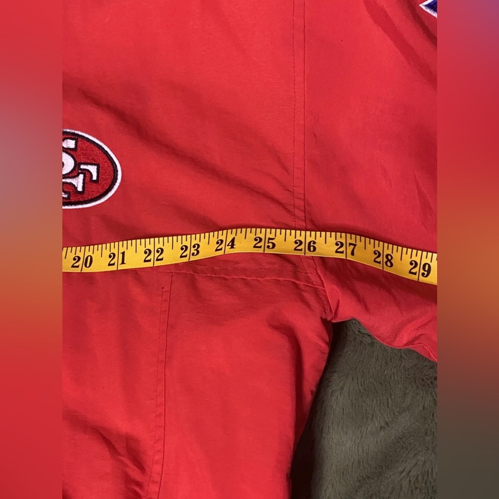 San Francisco 49ERS Starter Parka with hood LARGE Authentic Vintage 90’s - Picture 5 of 7